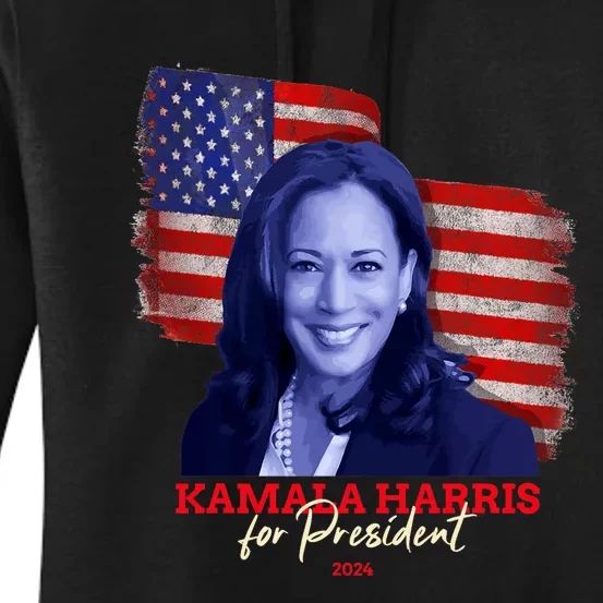 Kamala Harris For President 2024 Madam Vice President Women's Pullover Hoodie