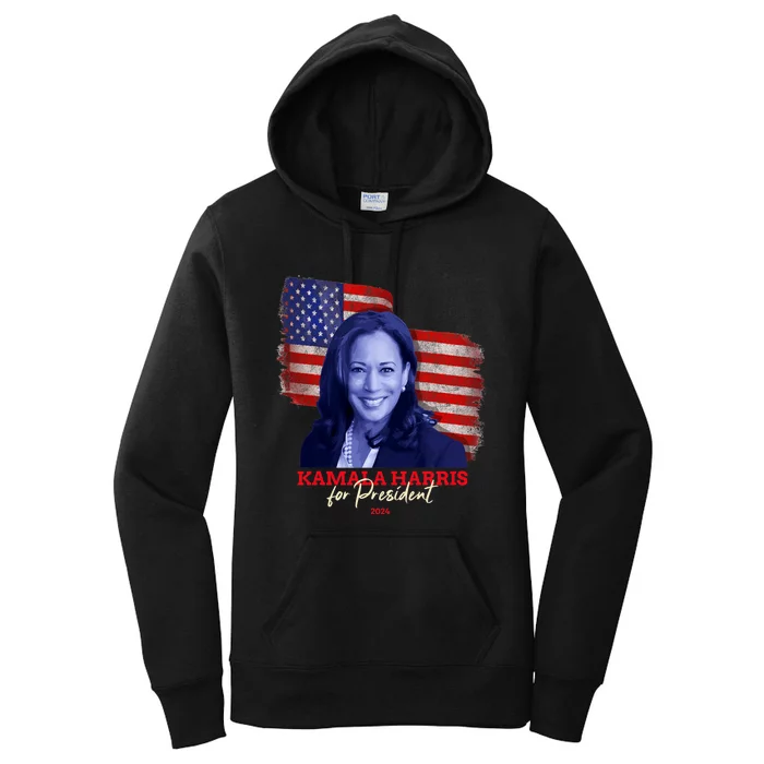 Kamala Harris For President 2024 Madam Vice President Women's Pullover Hoodie