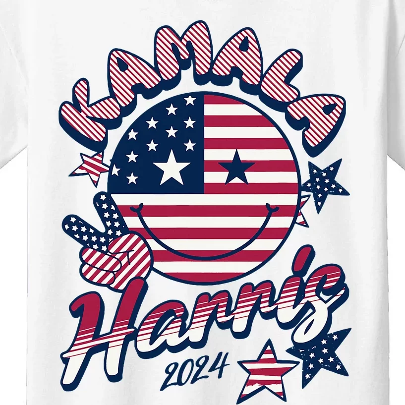 Kamala Harris For President 2024 Kids T-Shirt