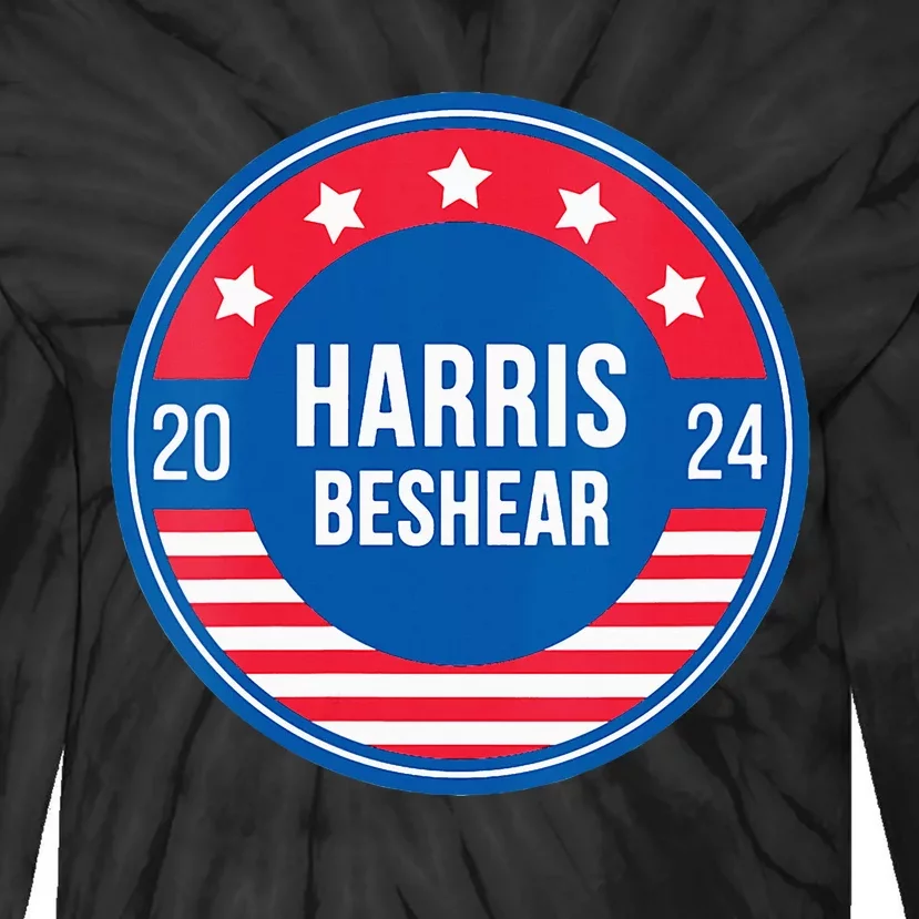 Kamala Harris For President Andy Beshear For Vice President Tie-Dye Long Sleeve Shirt