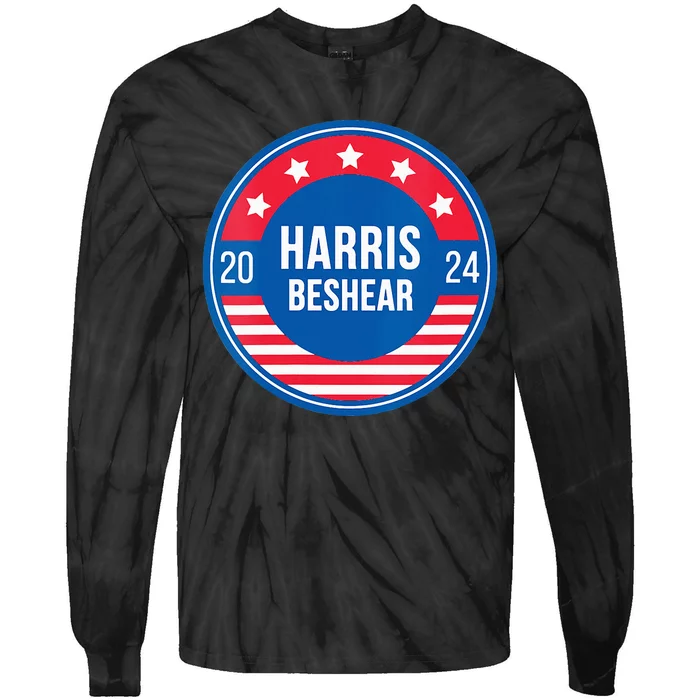 Kamala Harris For President Andy Beshear For Vice President Tie-Dye Long Sleeve Shirt