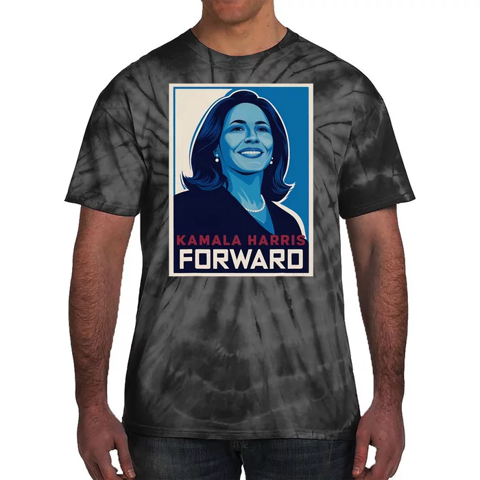 Kamala Harris Forward 2024 Tie-Dye T-Shirt