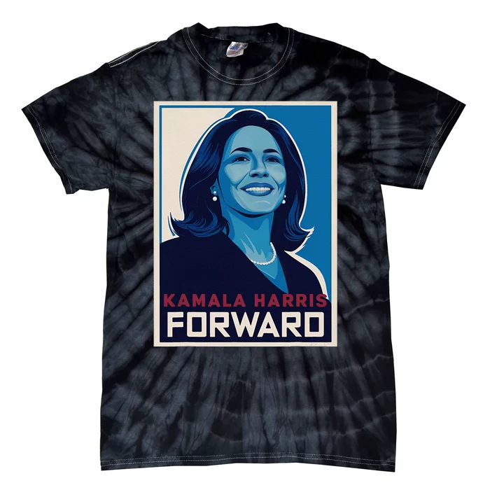 Kamala Harris Forward 2024 Tie-Dye T-Shirt