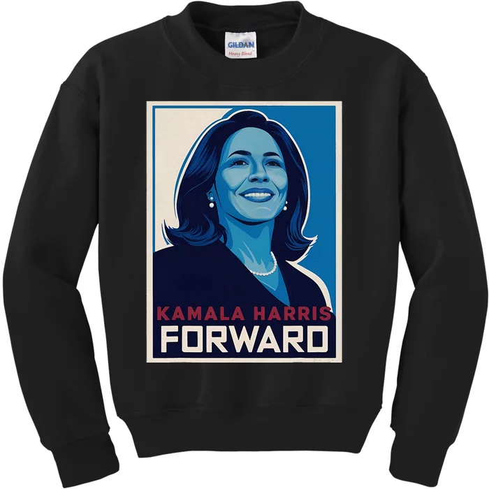 Kamala Harris Forward 2024 Kids Sweatshirt