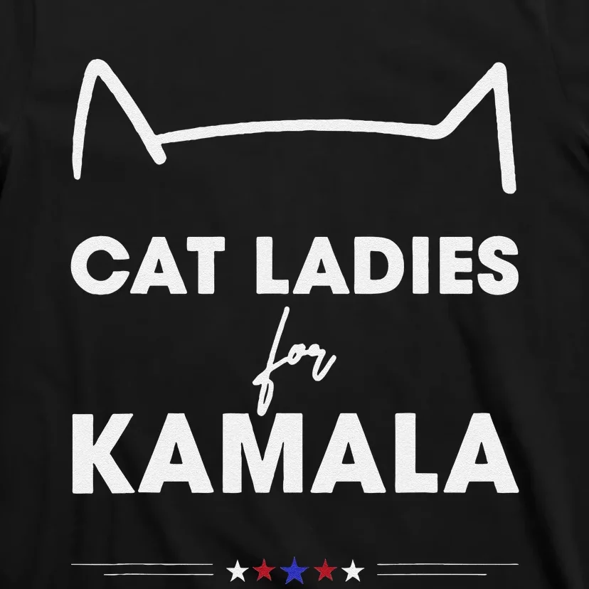 Kamala Harris For President 2024 Cute Cat Mom Cat Lover T-Shirt