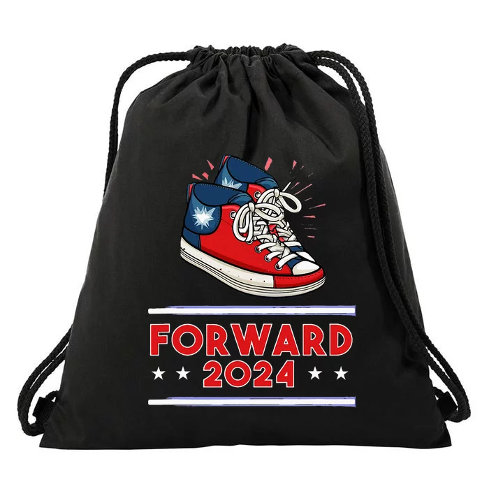 Kamala Harris Forward 2024 Harris Waltz Election President Drawstring Bag