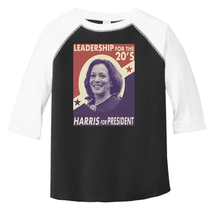 Kamala Harris For President 2024 Harris Retro Vintage Toddler Fine Jersey T-Shirt