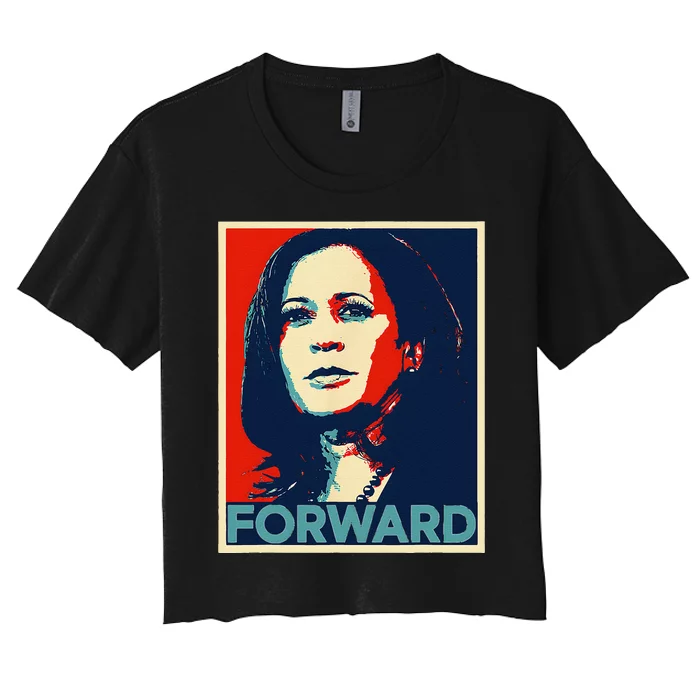 Kamala Harris Forward 2024 Presidential Election President Women's Crop Top Tee