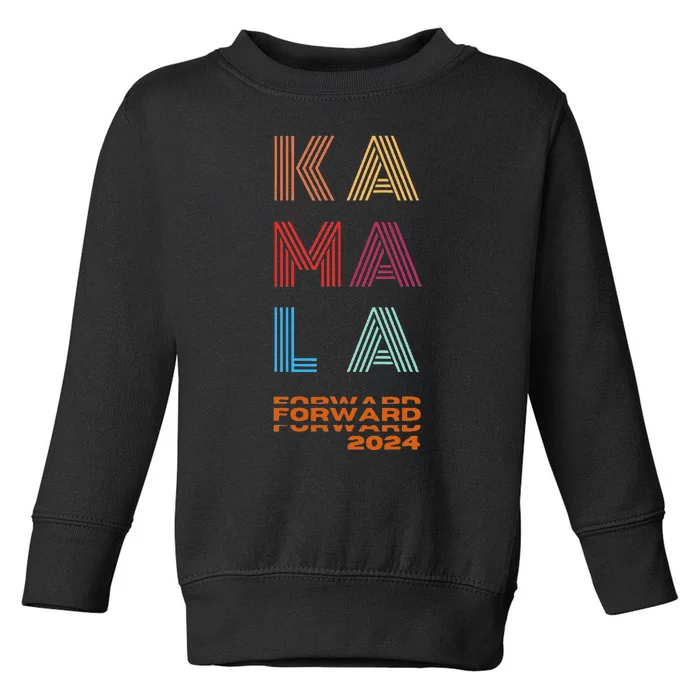 Kamala Harris Forward 2024 Presidential Election Toddler Sweatshirt