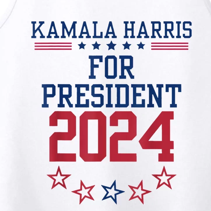 Kamala Harris For President 2024 Performance Tank