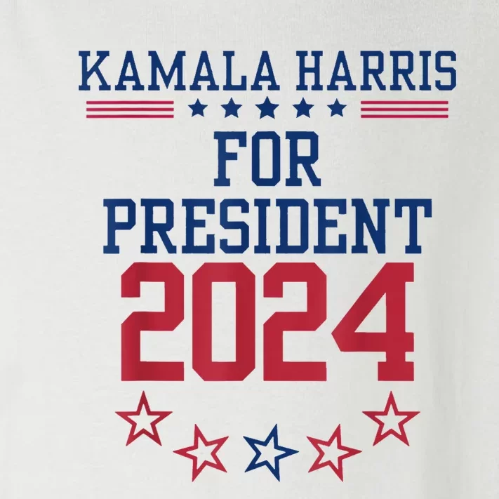 Kamala Harris For President 2024 Toddler Long Sleeve Shirt