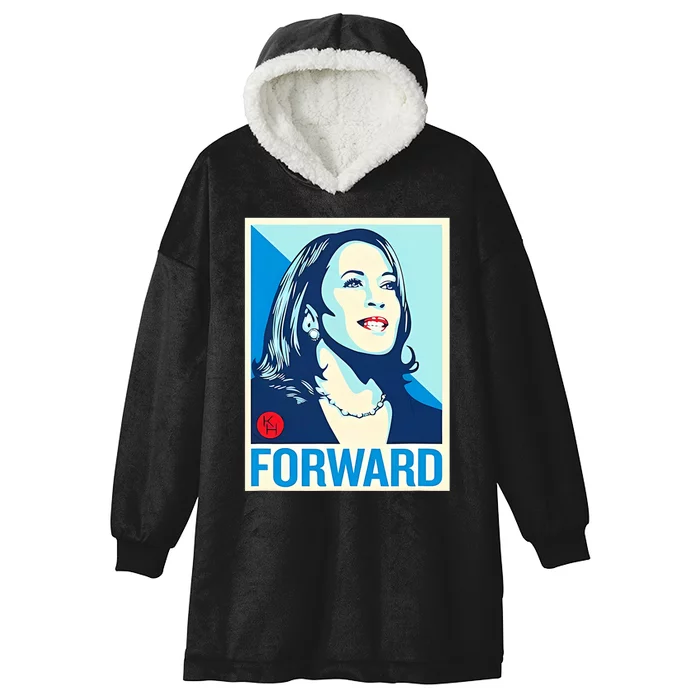 Kamala Harris Forward Hooded Wearable Blanket