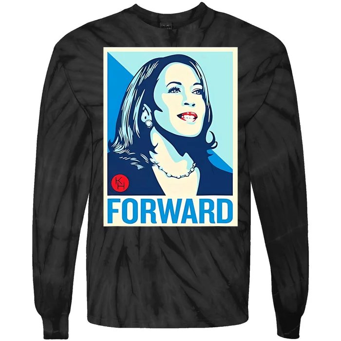 Kamala Harris Forward Tie-Dye Long Sleeve Shirt