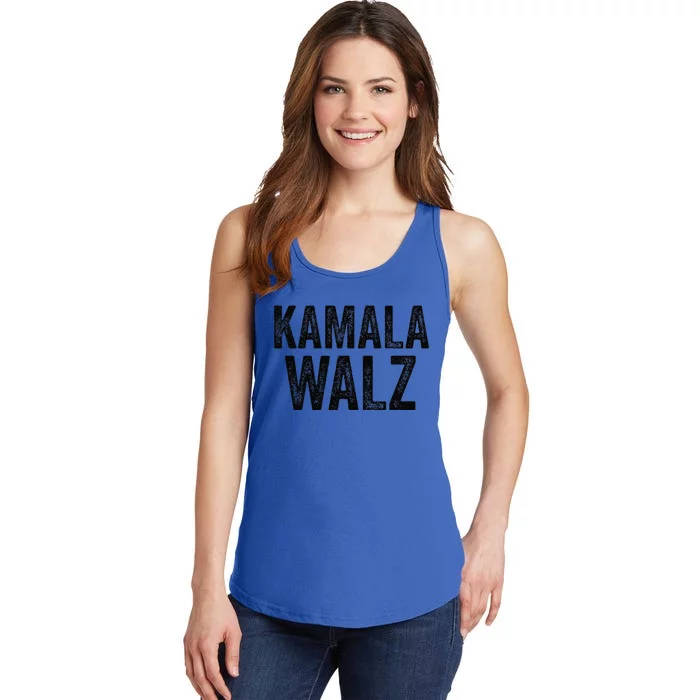 Kamala Harris For President 24 Democrat Vintage Kamala Walz Ladies Essential Tank