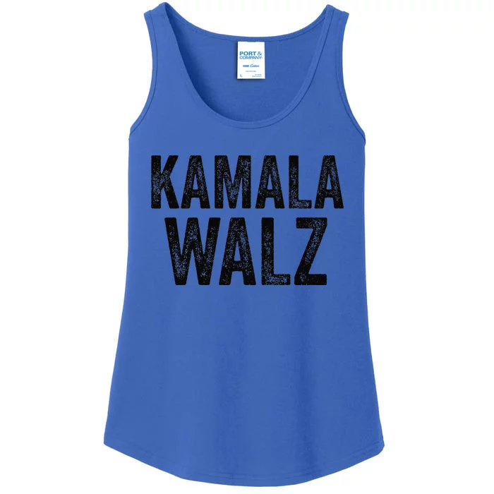 Kamala Harris For President 24 Democrat Vintage Kamala Walz Ladies Essential Tank