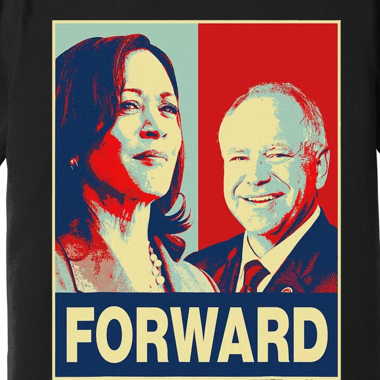 Kamala Harris Forward Harris Walz Forward Premium T-Shirt