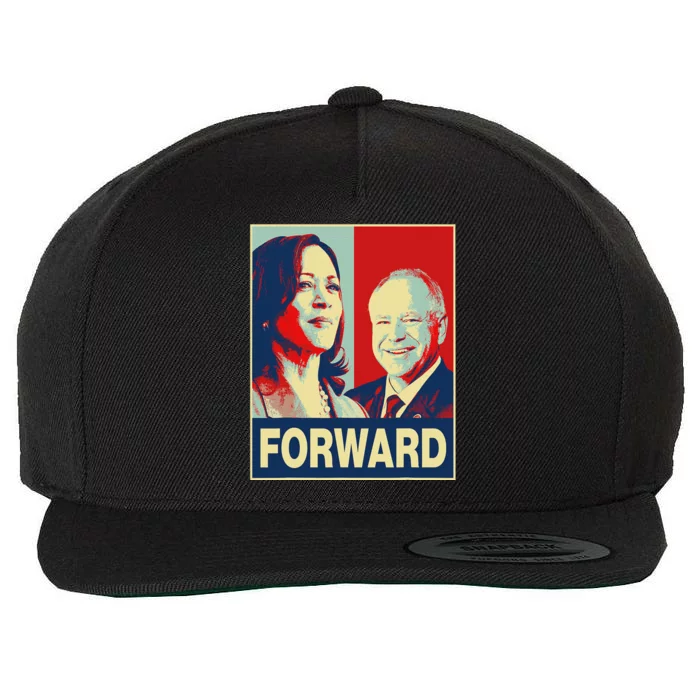 Kamala Harris Forward Harris Walz Forward Wool Snapback Cap