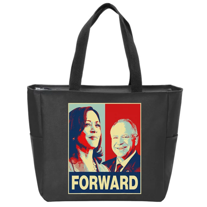 Kamala Harris Forward Harris Walz Forward Zip Tote Bag