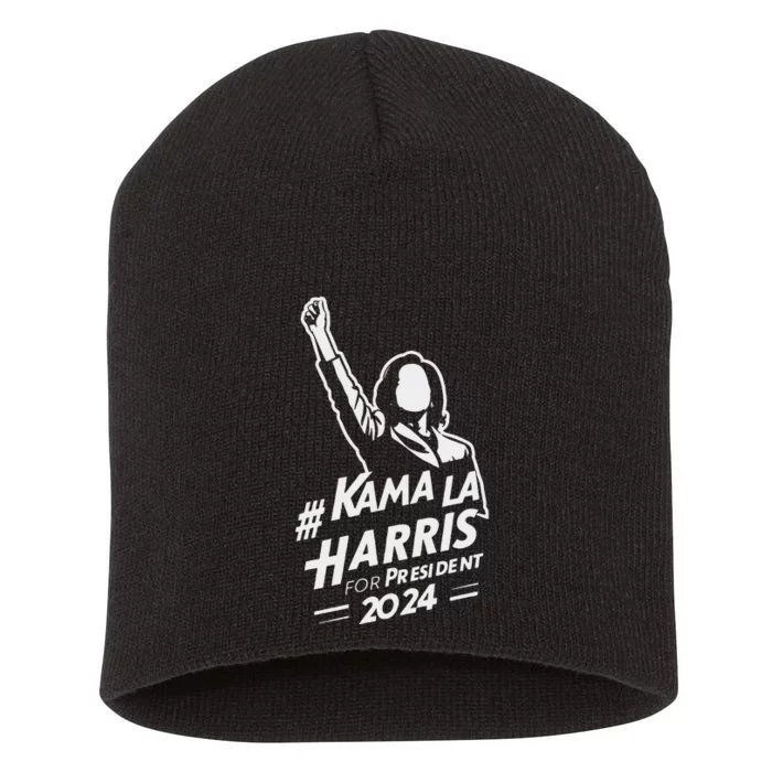 Kamala Harris For President 2024 Election Short Acrylic Beanie