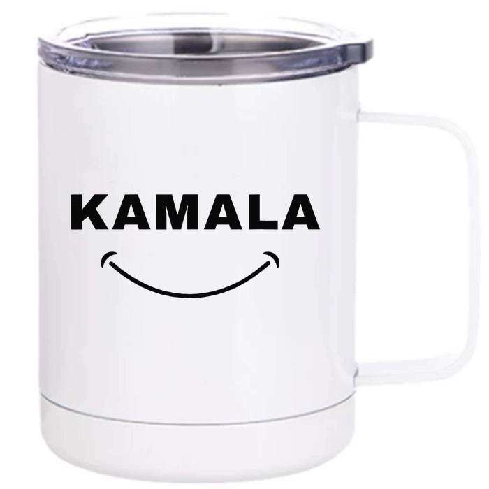 Kamala Harris For President Smiling All The Way To Potus Front & Back 12oz Stainless Steel Tumbler Cup