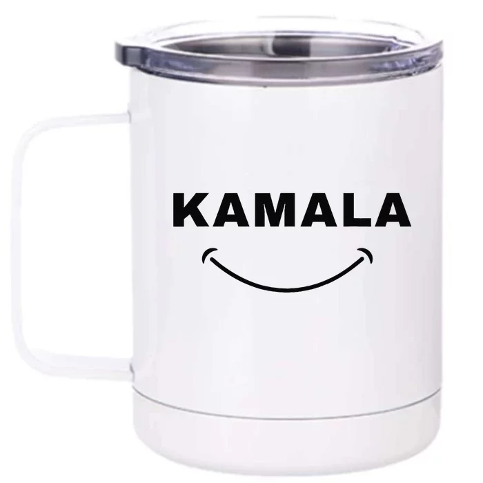 Kamala Harris For President Smiling All The Way To Potus Front & Back 12oz Stainless Steel Tumbler Cup