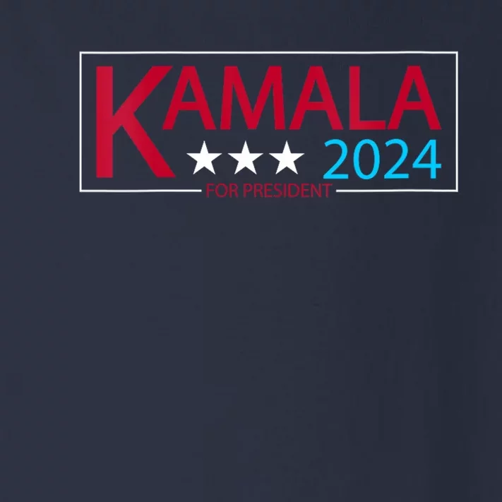 Kamala Harris For President 2024 Toddler Long Sleeve Shirt