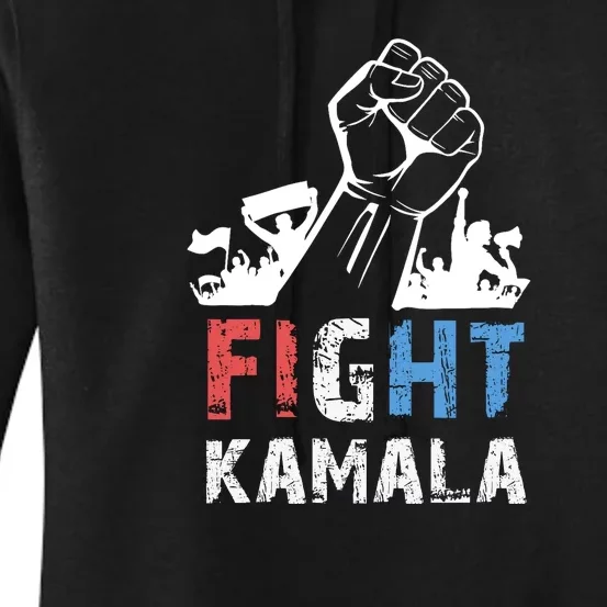 Kamala Harris Fight For America 2024 Women's Pullover Hoodie