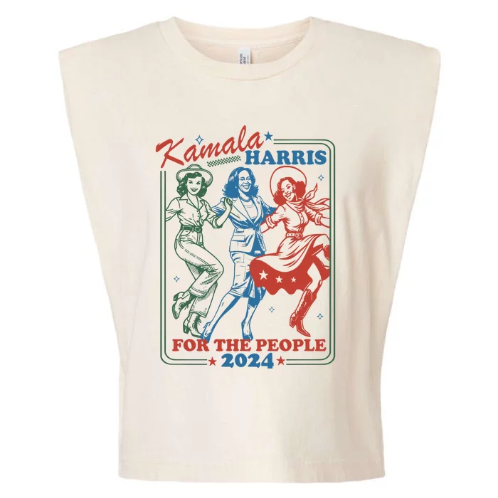 Kamala Harris For The People 2024 Garment-Dyed Women's Muscle Tee