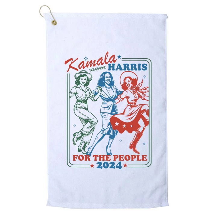 Kamala Harris For The People 2024 Platinum Collection Golf Towel