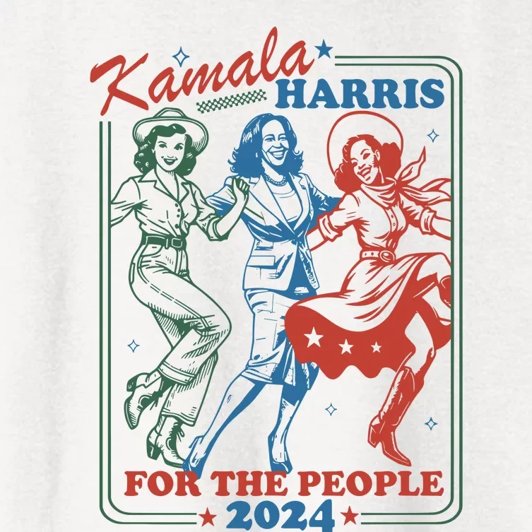 Kamala Harris For The People 2024 Women's Crop Top Tee