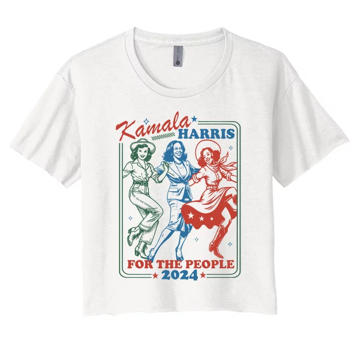 Kamala Harris For The People 2024 Women's Crop Top Tee