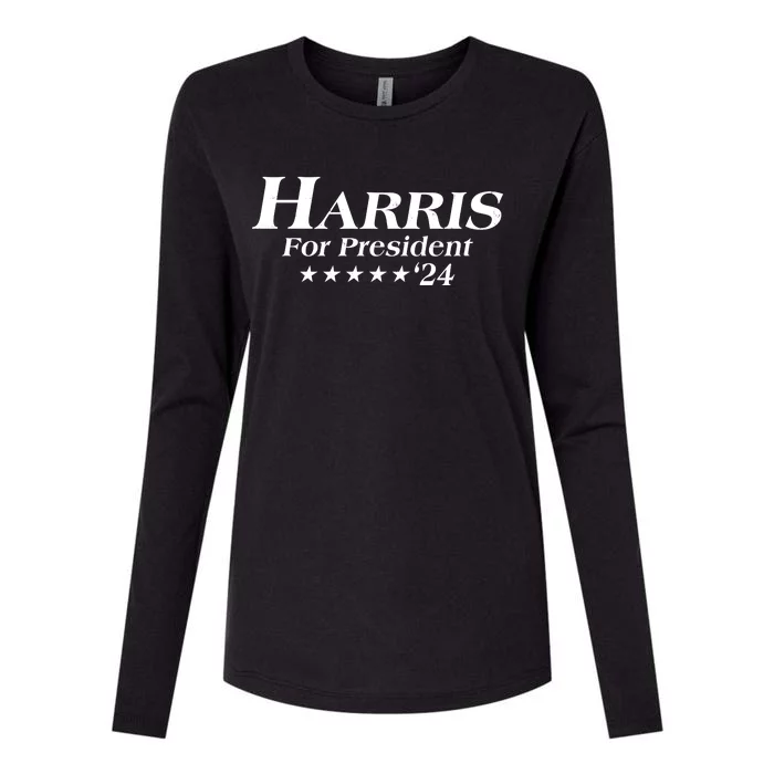 Kamala Harris For President 2024 Womens Cotton Relaxed Long Sleeve T-Shirt