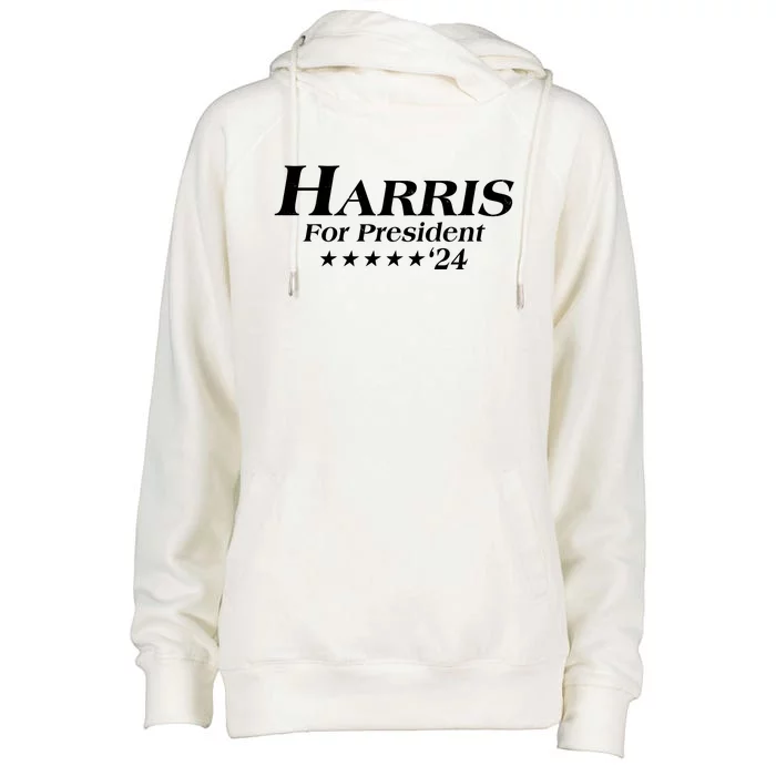 Kamala Harris For President 2024 Womens Funnel Neck Pullover Hood