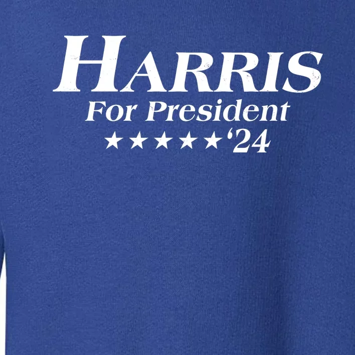 Kamala Harris For President 2024 Toddler Sweatshirt