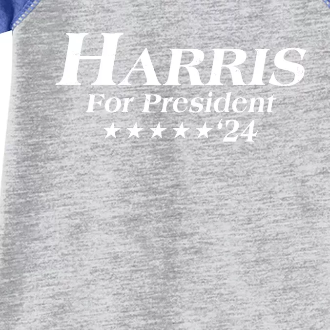 Kamala Harris For President 2024 Infant Baby Jersey Bodysuit