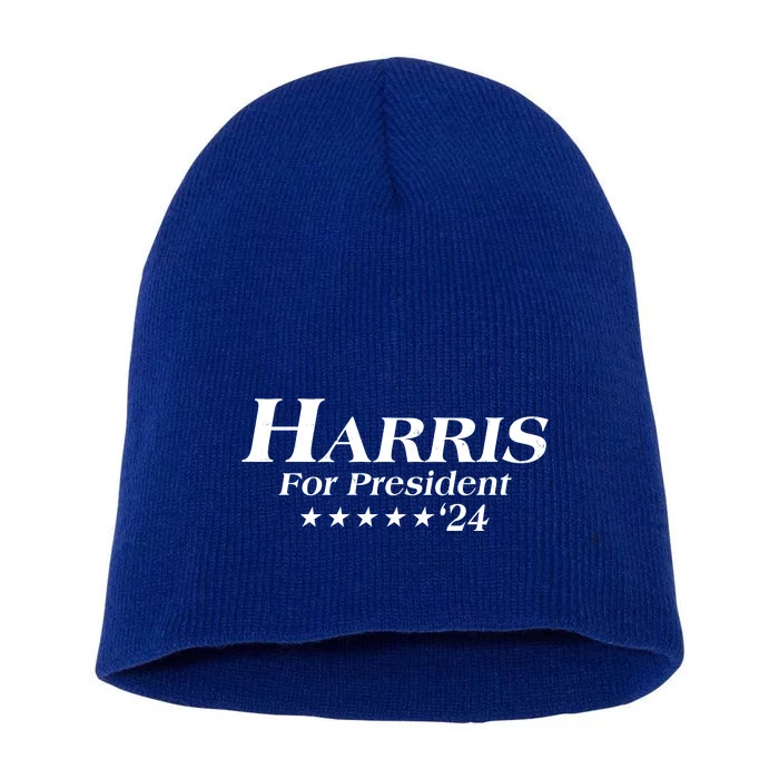 Kamala Harris For President 2024 Short Acrylic Beanie