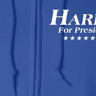 Kamala Harris For President 2024 Full Zip Hoodie