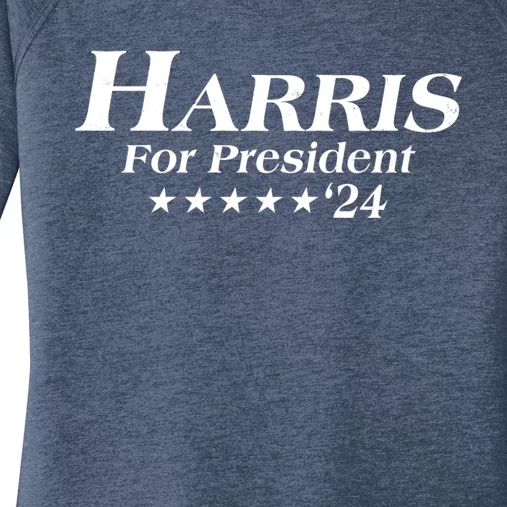 Kamala Harris For President 2024 Women's Perfect Tri Tunic Long Sleeve Shirt