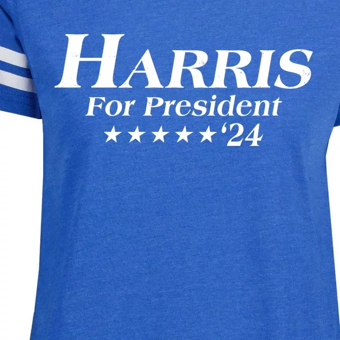 Kamala Harris For President 2024 Enza Ladies Jersey Football T-Shirt