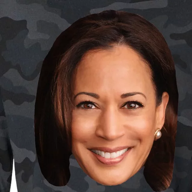 Kamala Harris Face 2024 Cropped Pullover Crew