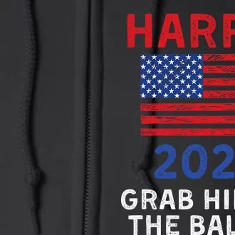 Kamala Harris For President 2024 Grab Him By The Ballot Full Zip Hoodie