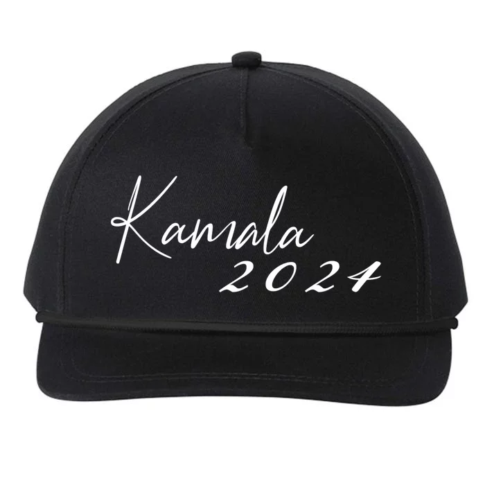 Kamala Harris For President 2024 Presidential Election Snapback Five-Panel Rope Hat