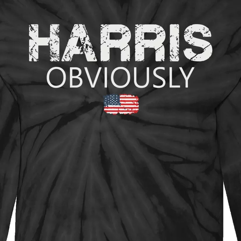 Kamala Harris For President 2024 Tie-Dye Long Sleeve Shirt