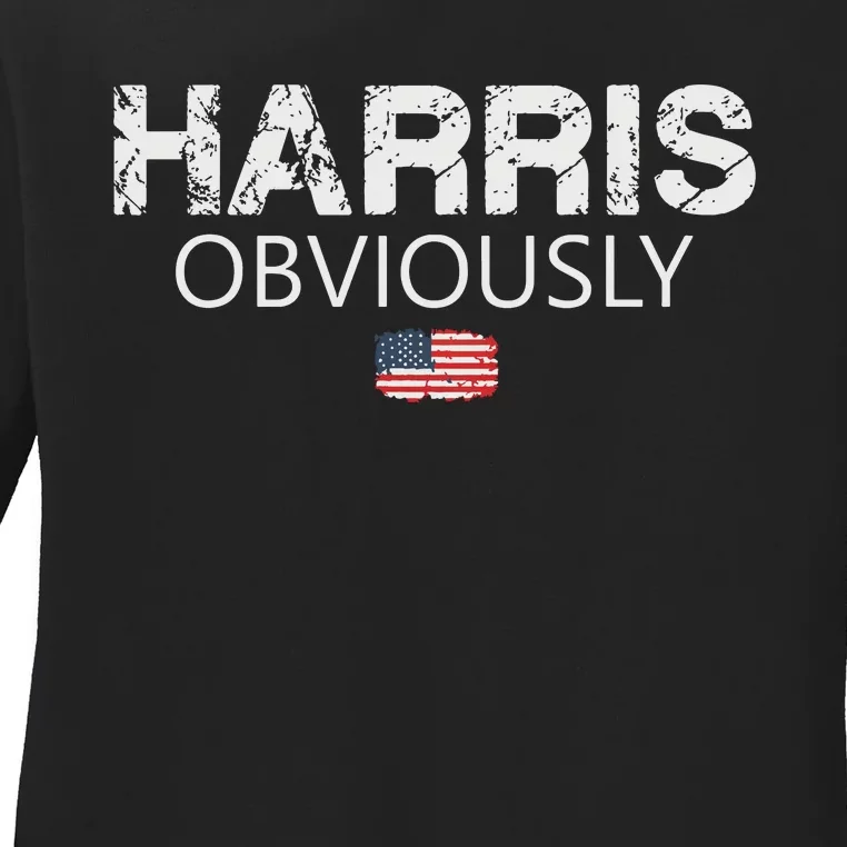 Kamala Harris For President 2024 Ladies Long Sleeve Shirt