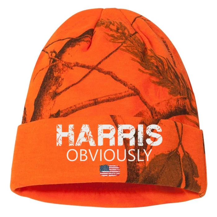 Kamala Harris For President 2024 Kati - 12in Camo Beanie