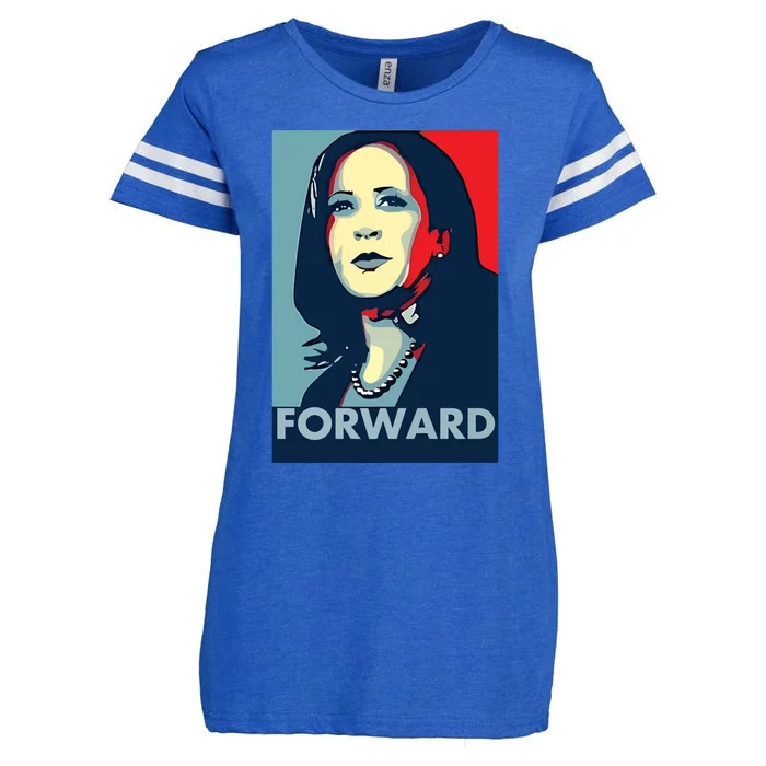 Kamala Harris Forward 2024 Presidential Election President Enza Ladies Jersey Football T-Shirt