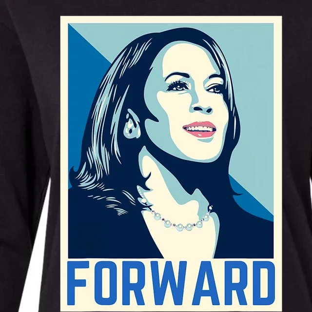 Kamala Harris Forward 2024 Presidential Election President Womens Cotton Relaxed Long Sleeve T-Shirt