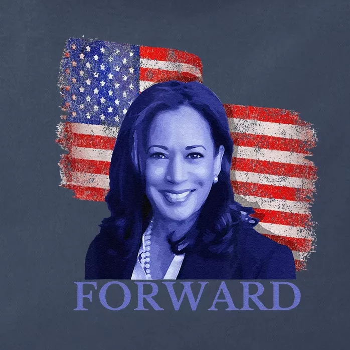 Kamala Harris Forward 2024 Presidential Election President Zip Tote Bag