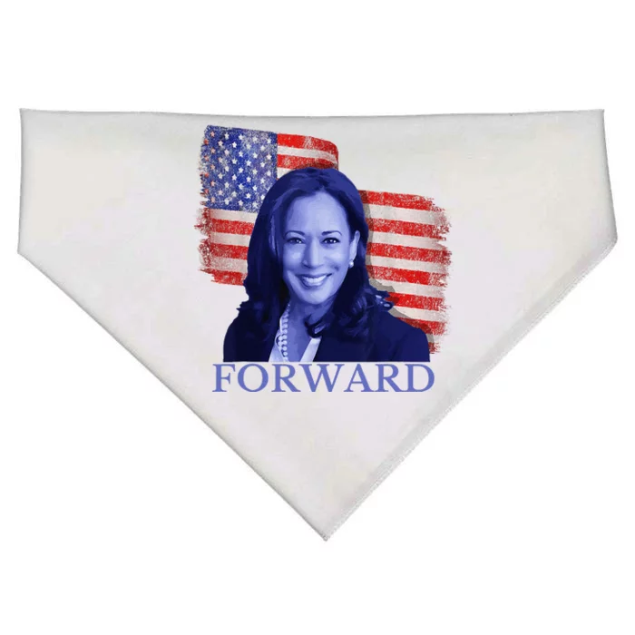 Kamala Harris Forward 2024 Presidential Election President USA-Made Doggie Bandana