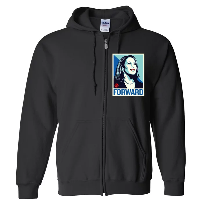 Kamala Harris Forward Full Zip Hoodie